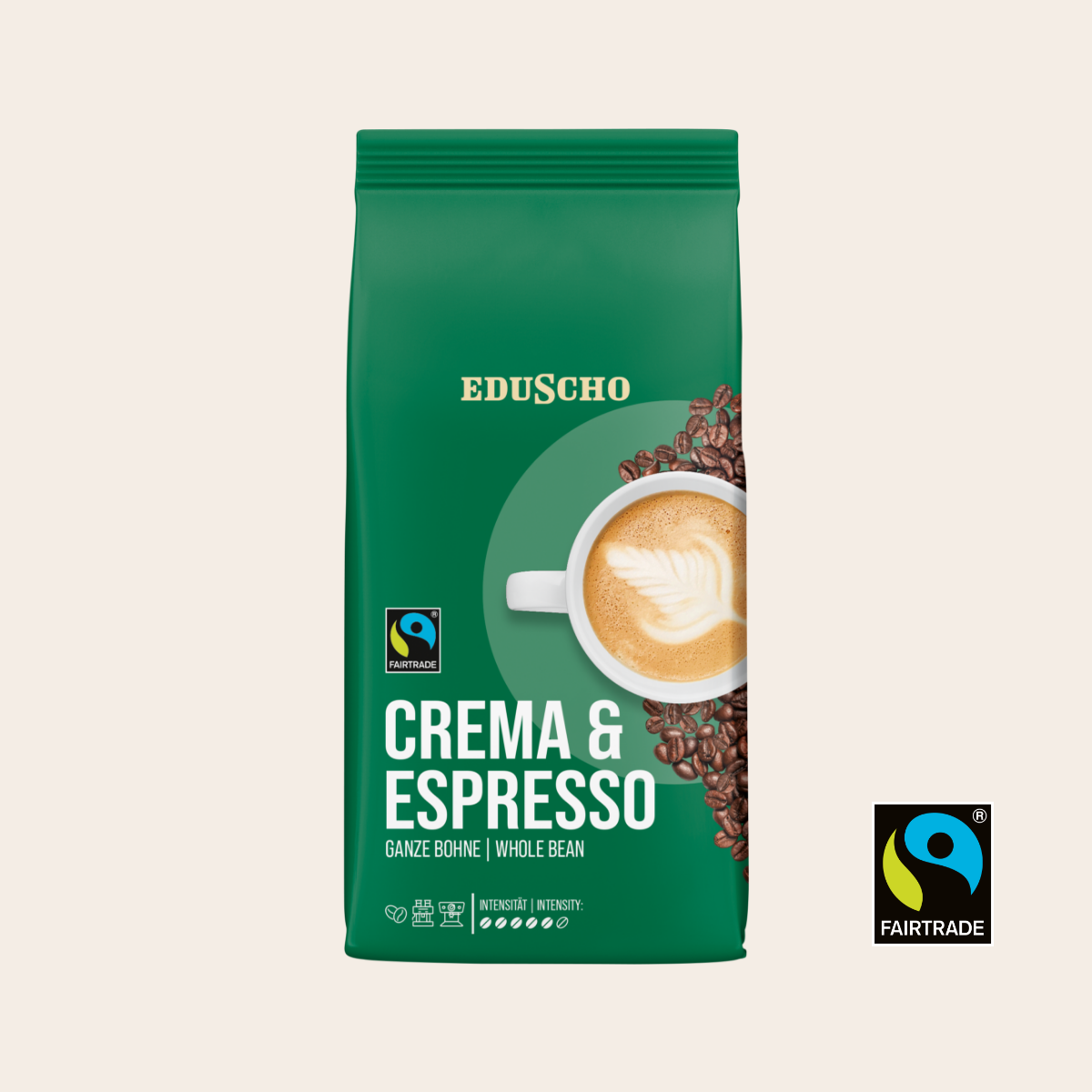 EDUSCHO Crema & Espresso, Fairtrade, 1.000g